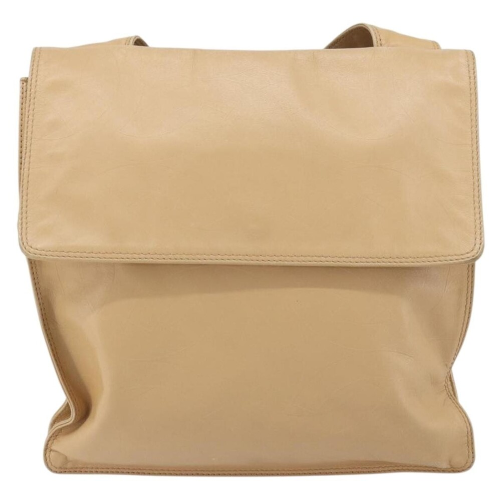 Chanel Lambskin Shoulder Bag Beige
